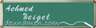 Achmed Weigel Visitenkarte